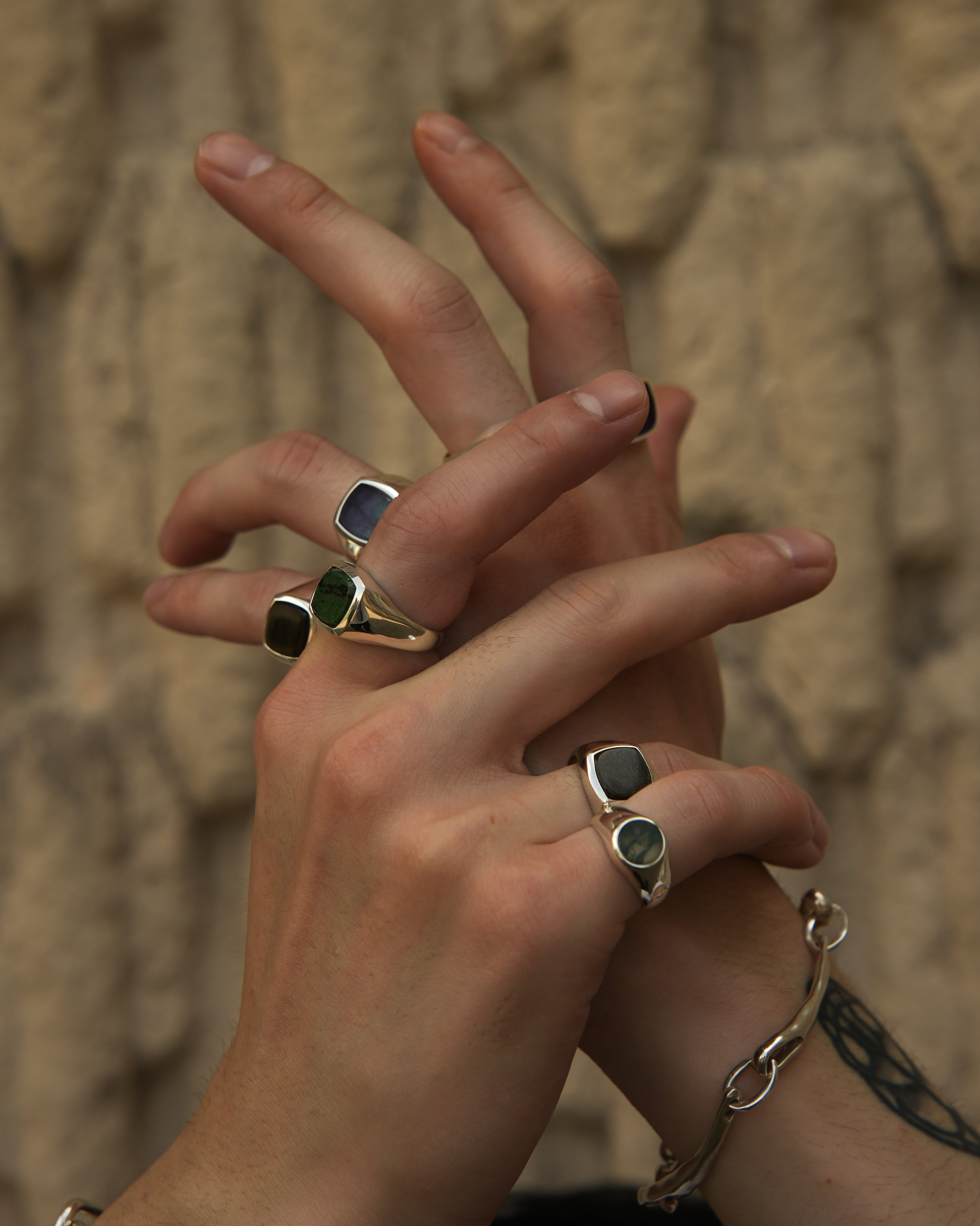 Hematite Stone Ring【受注品】