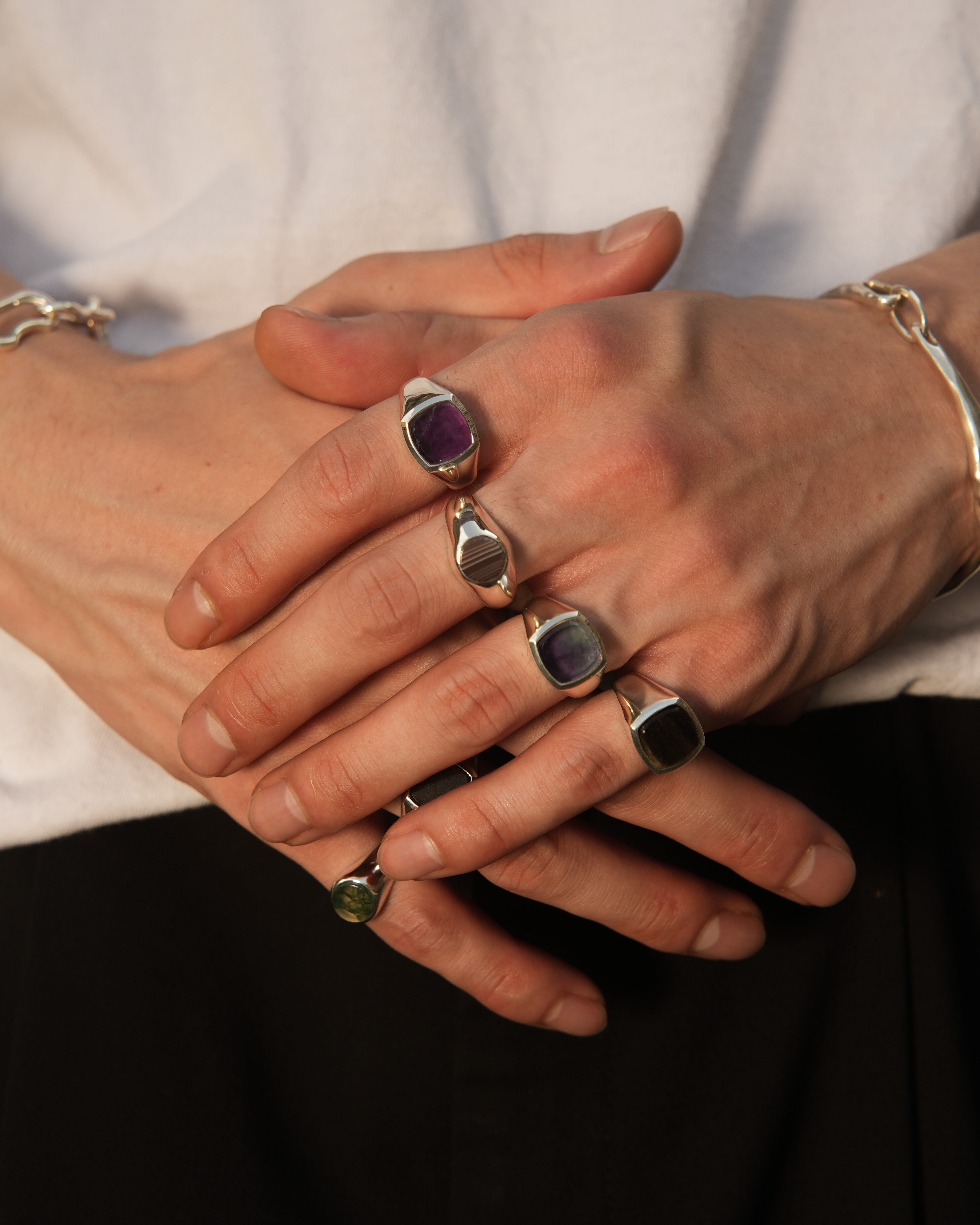 Botswana Agate ring【受注品】