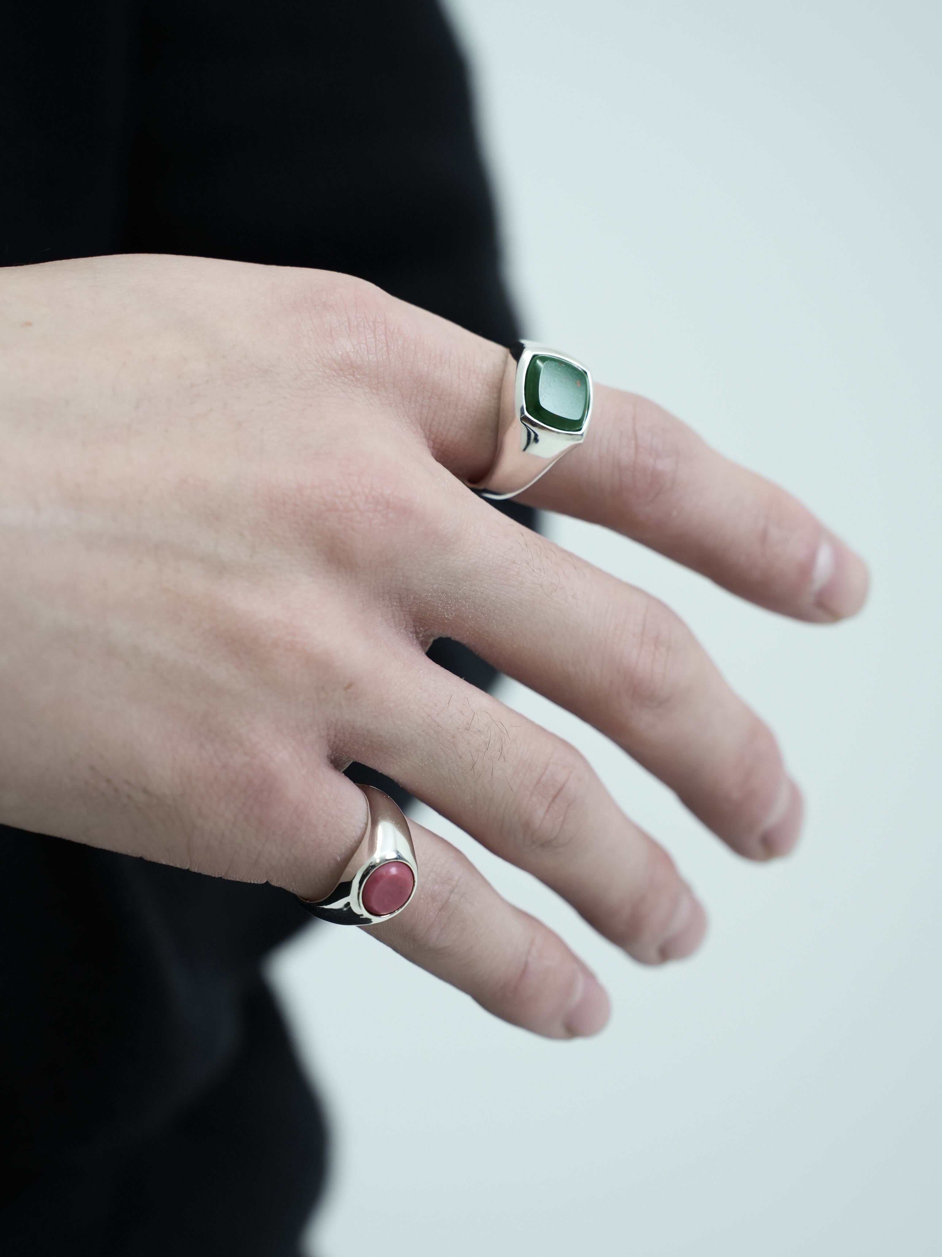 Blood stone ring【受注品】