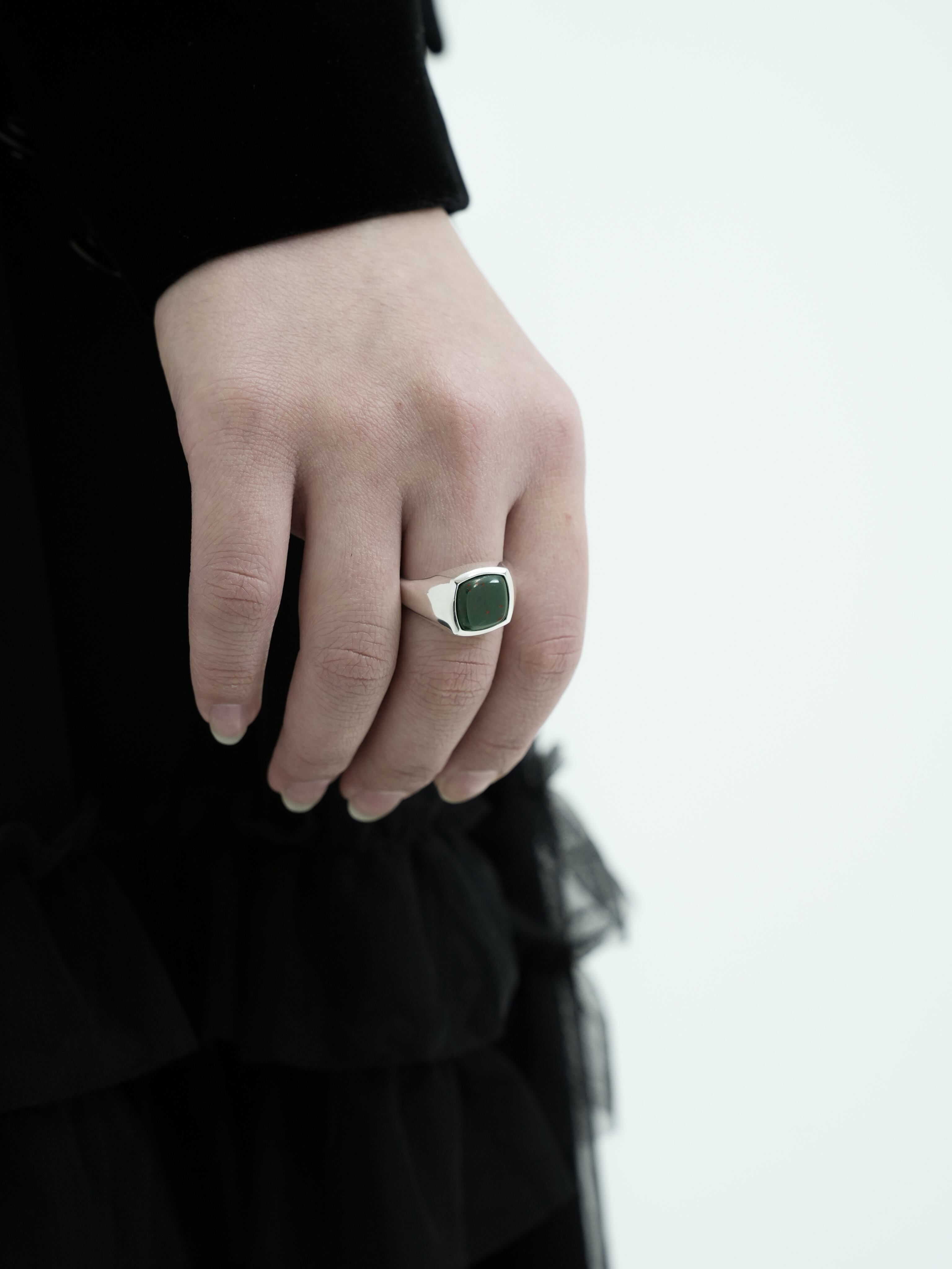 Blood stone ring【受注品】