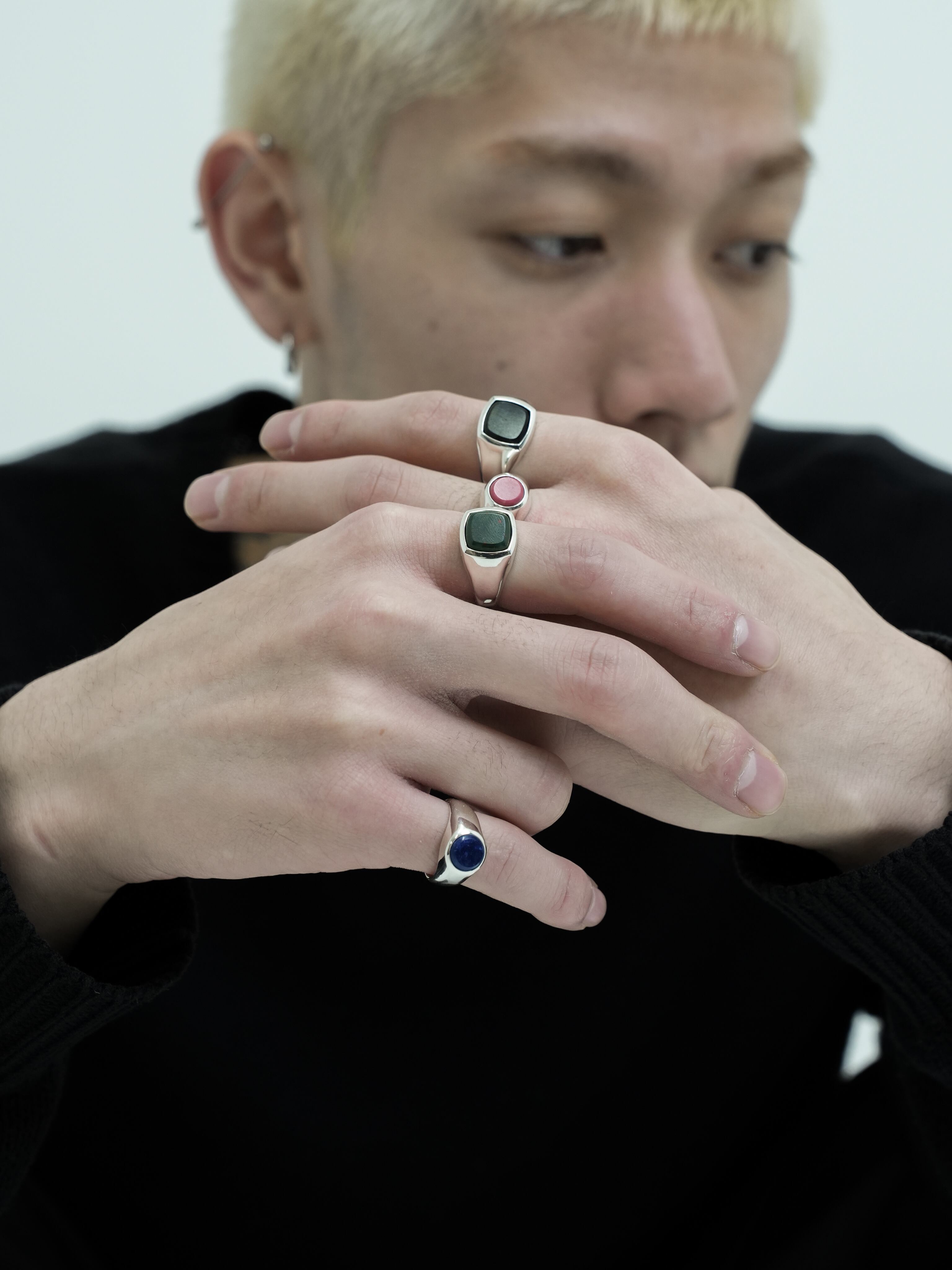 Blue Tiger Eye ring【受注品】