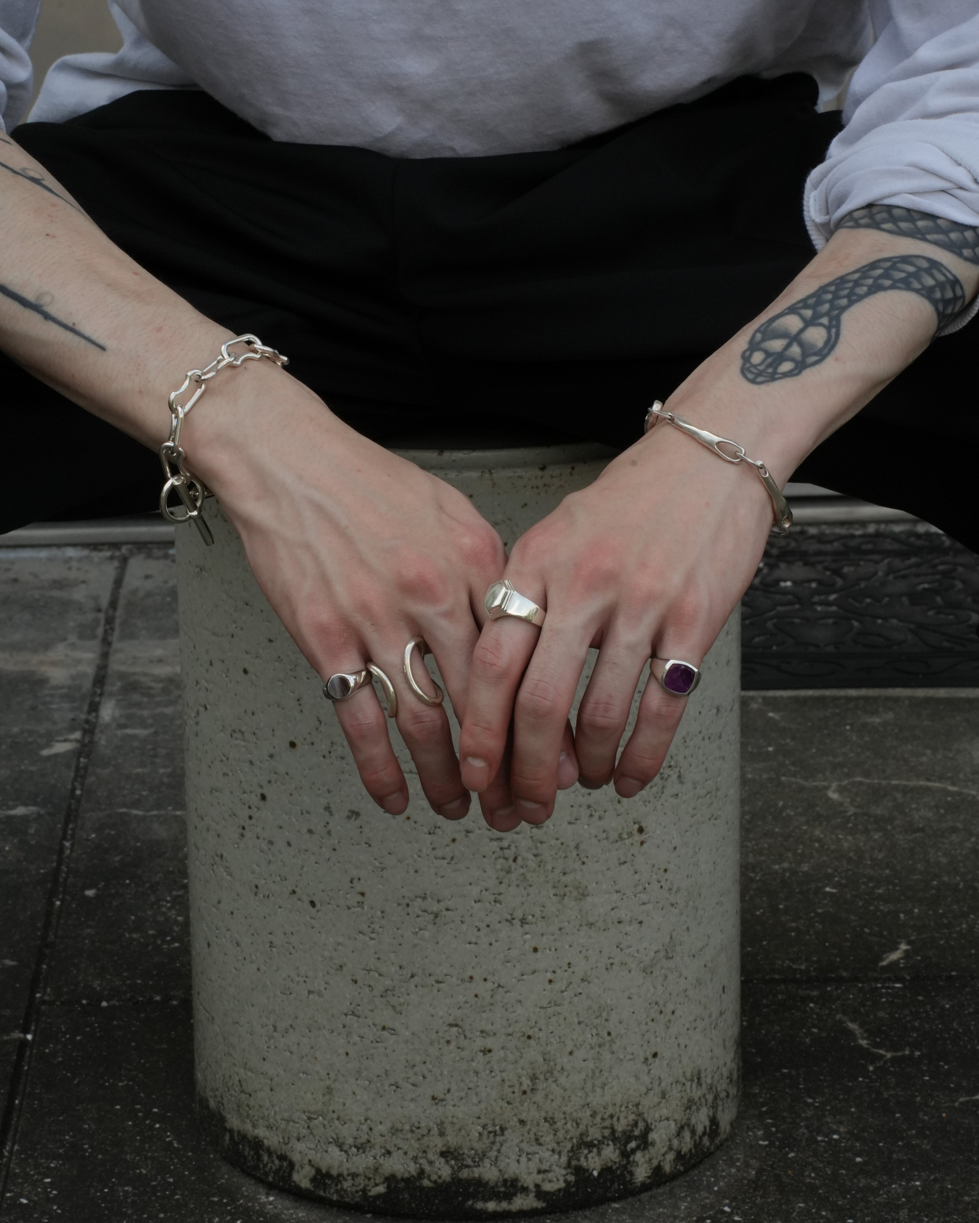 Botswana Agate ring【受注品】