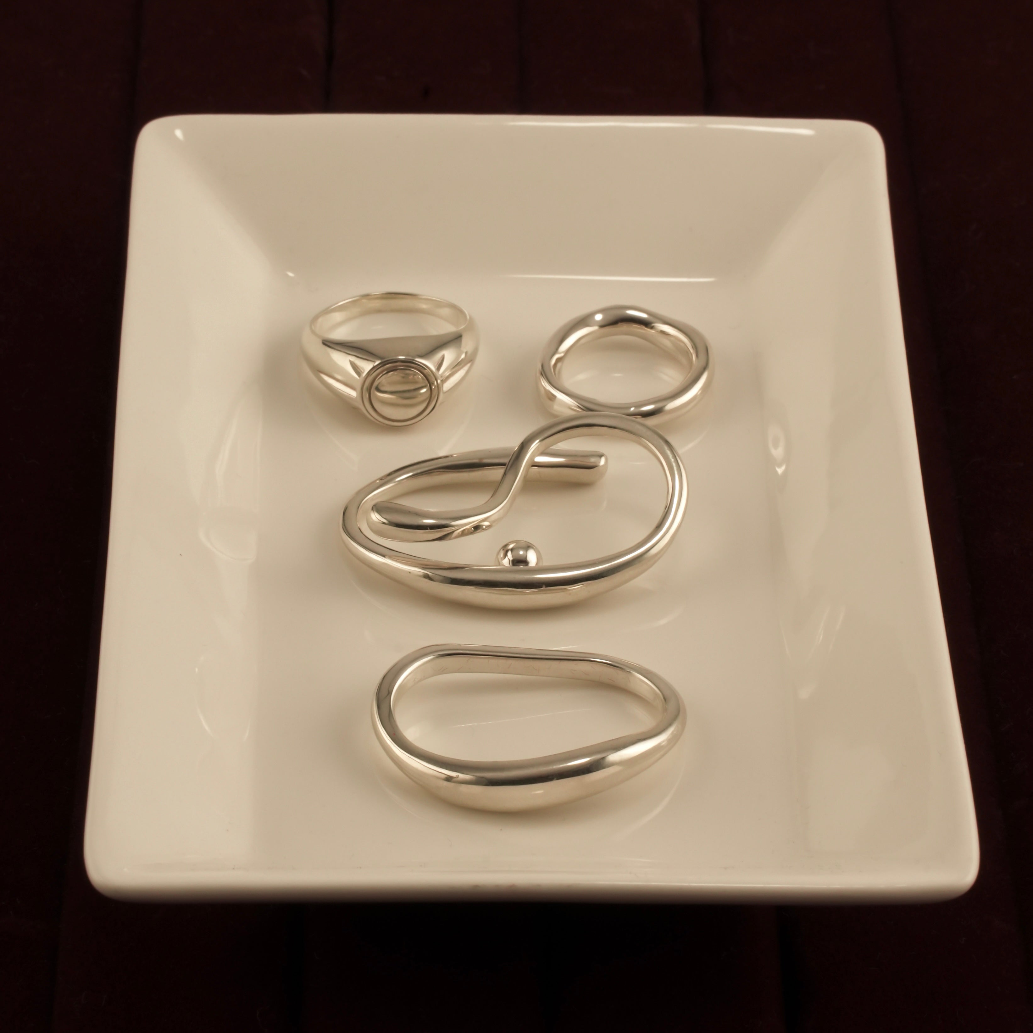 wave 2 finger ring【受注品】