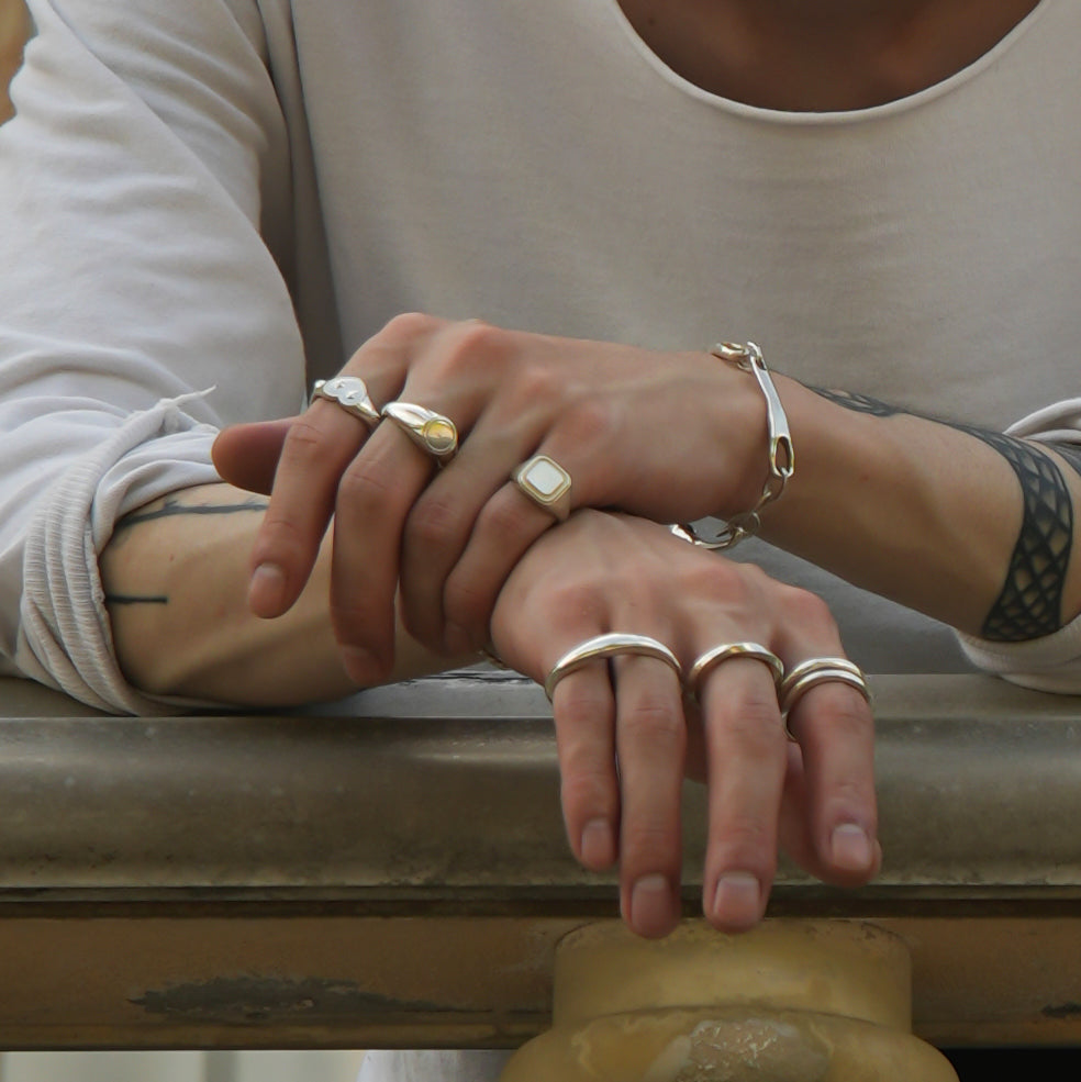 wave 2 finger ring【受注品】