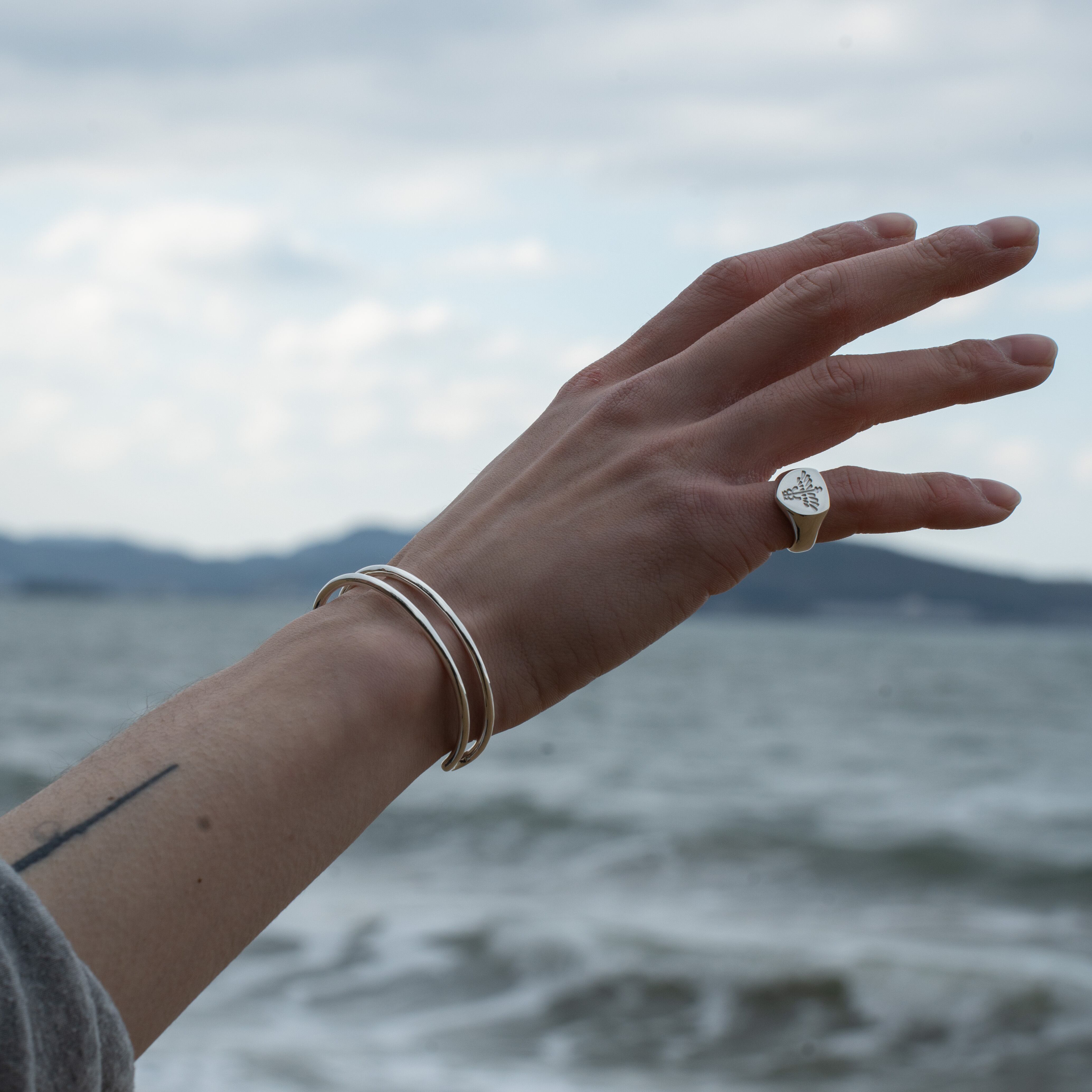 2line bangle【受注品】