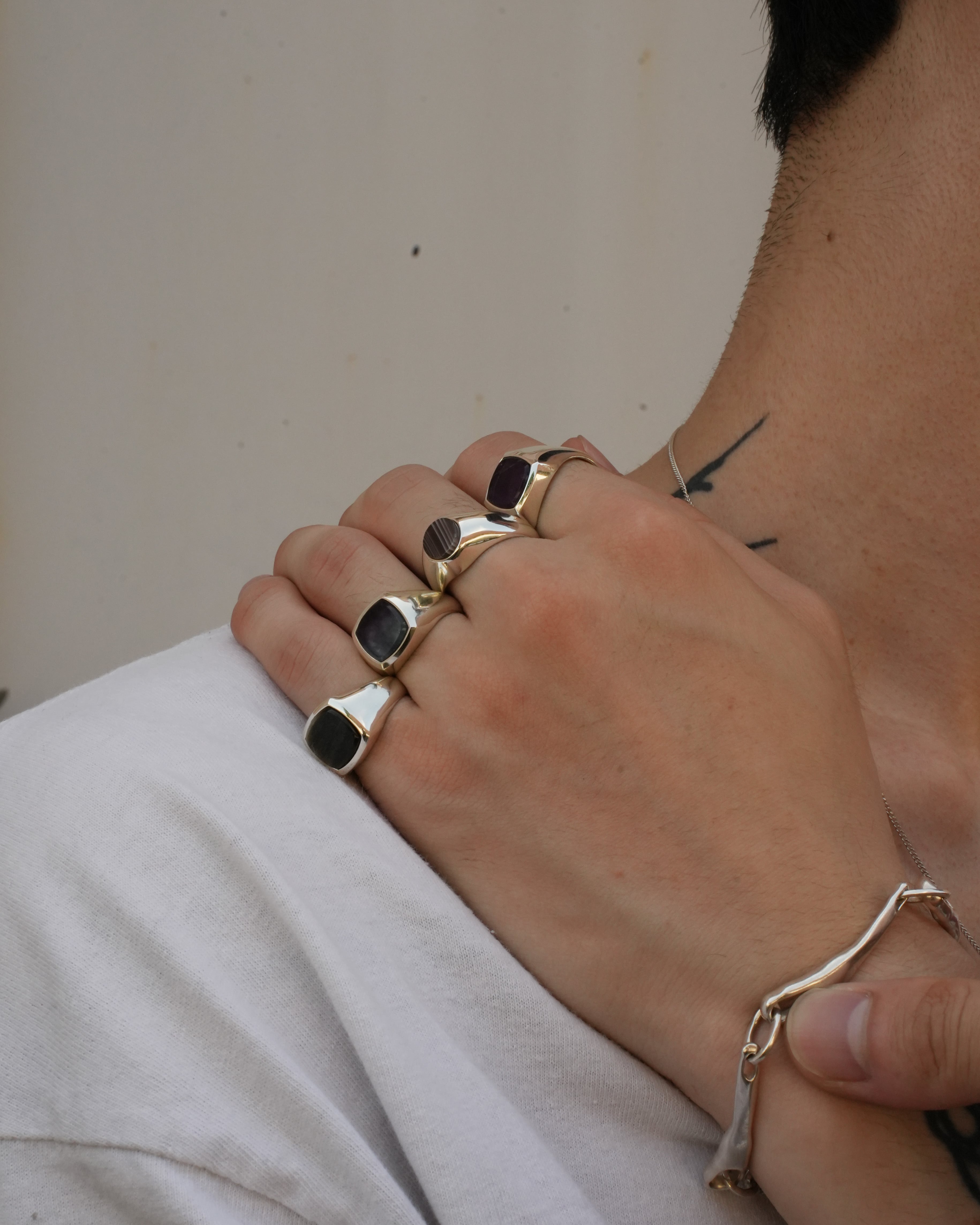 Botswana Agate ring【受注品】