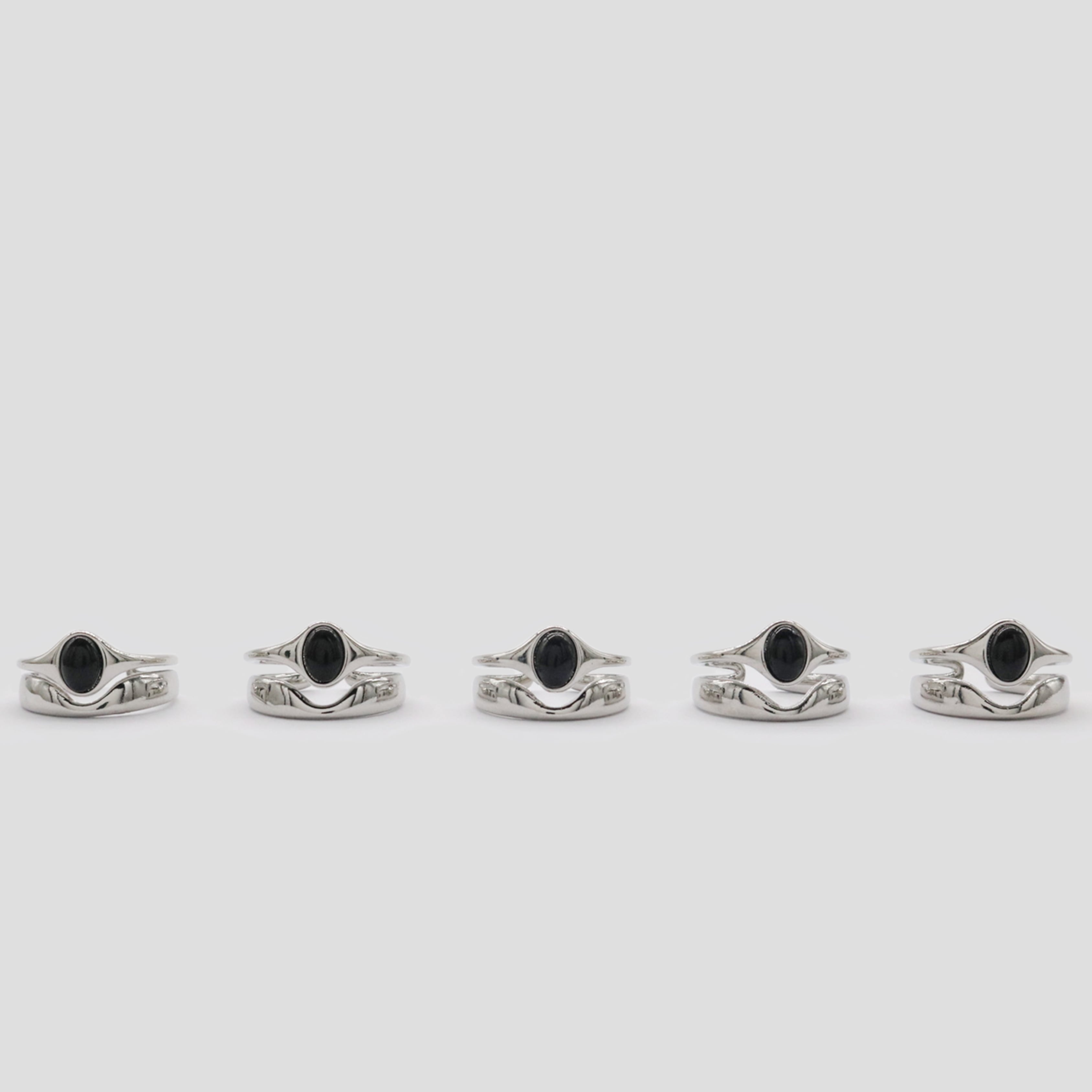 Black double ring