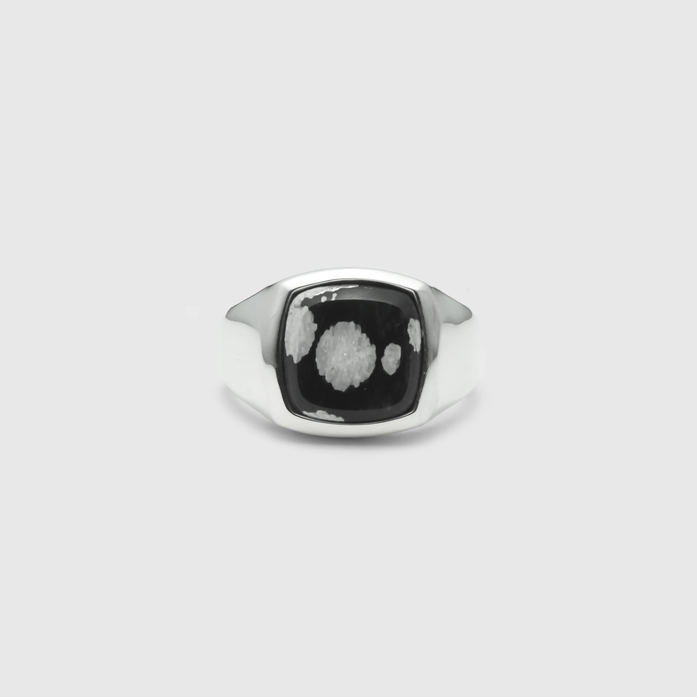 Snowflake stone ring【受注品】