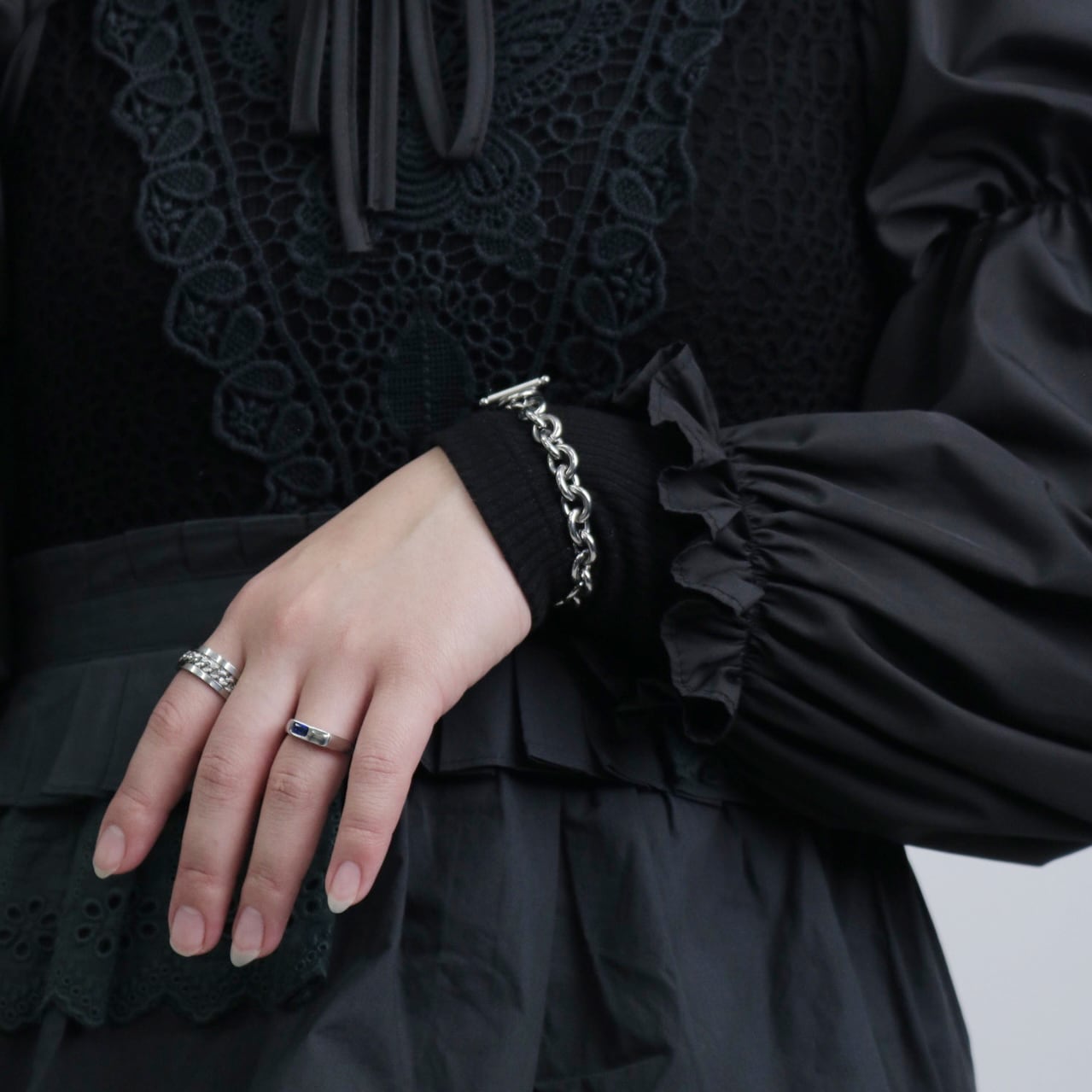 blue stone ring