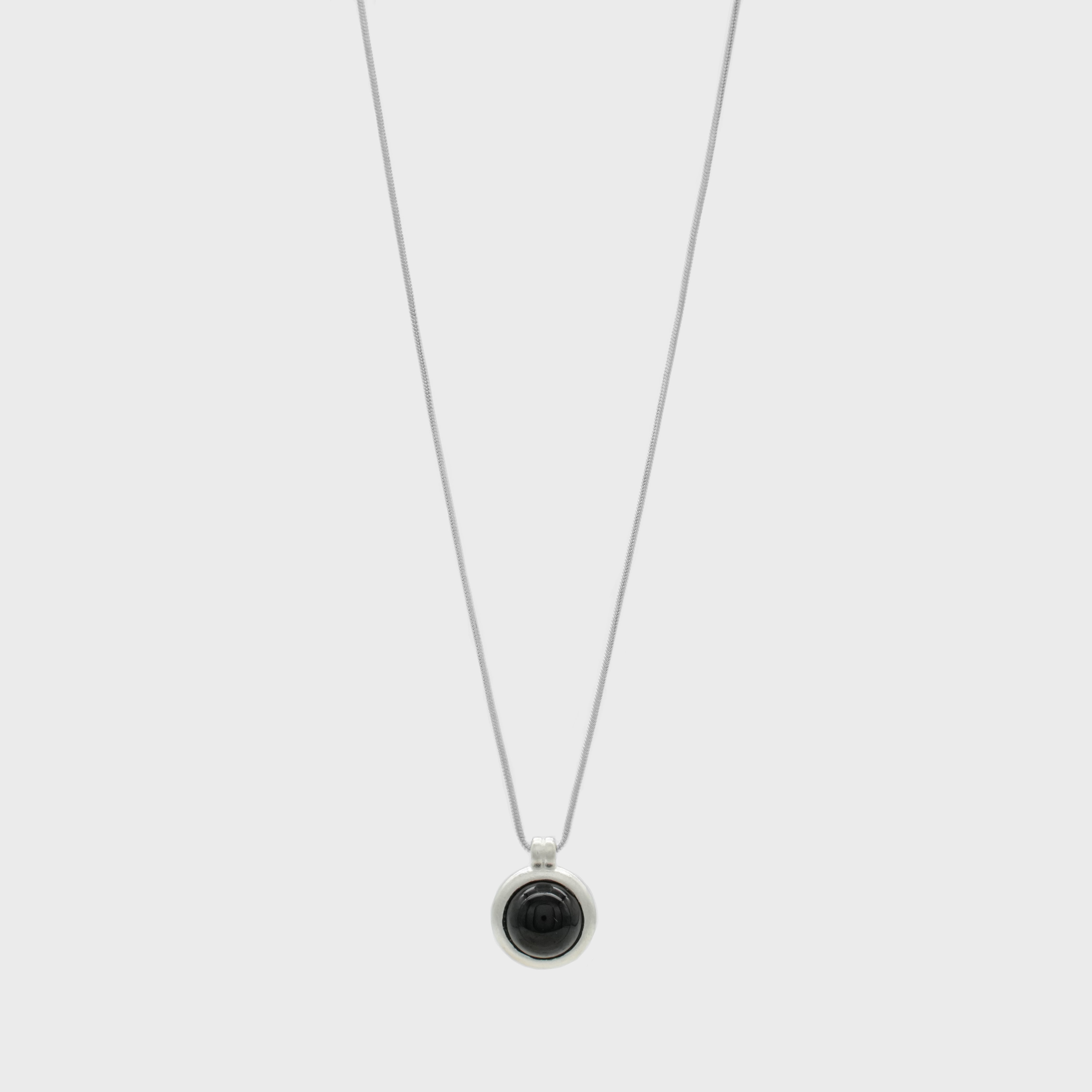 Black stone necklace