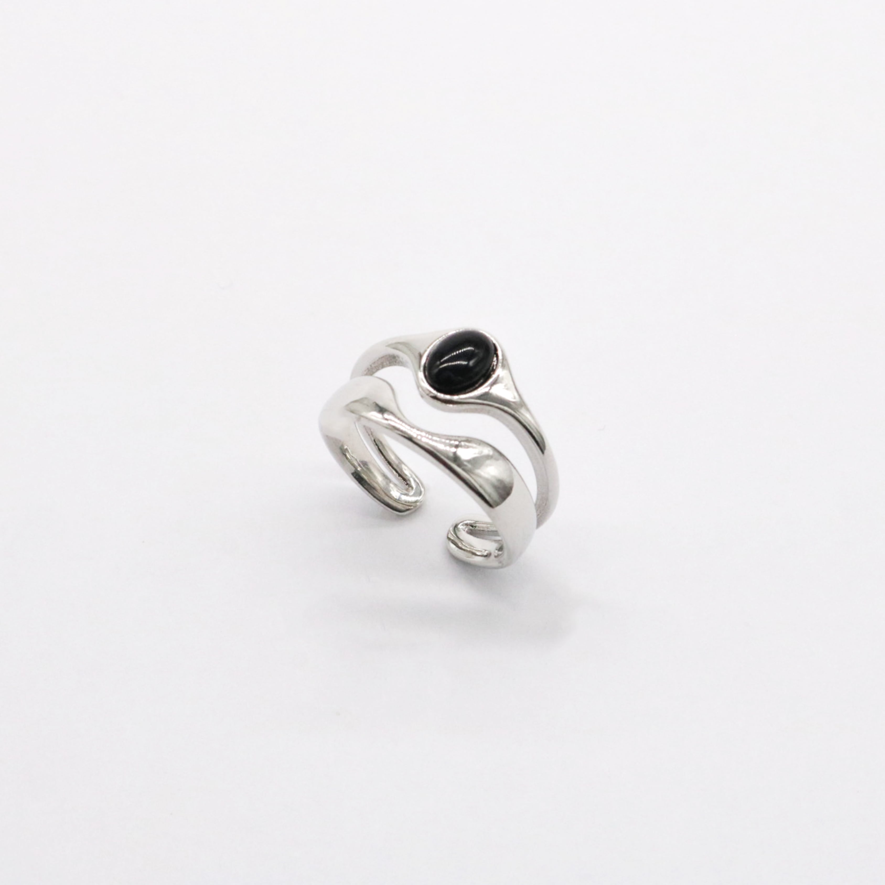 Black double ring