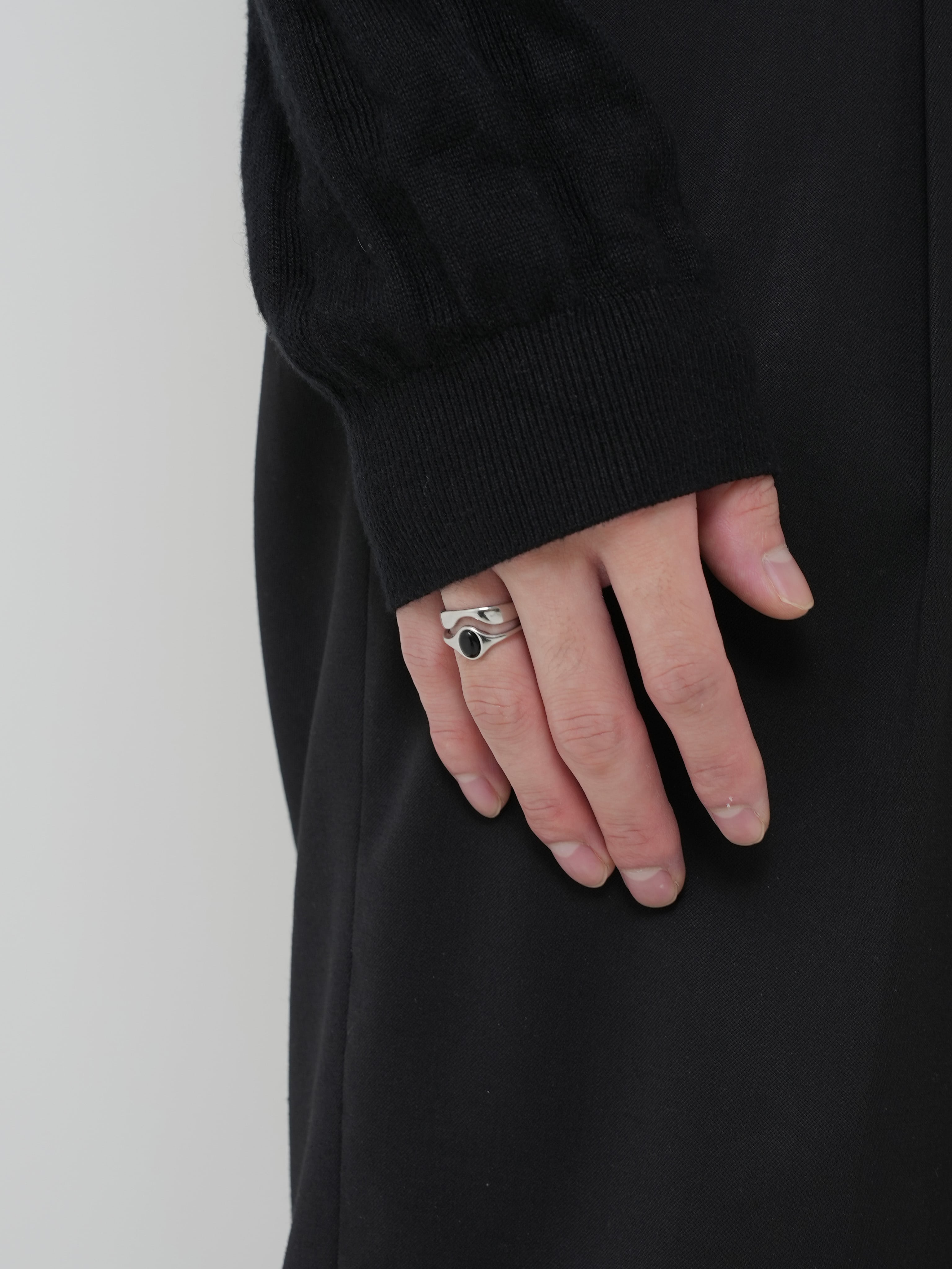 Black double ring